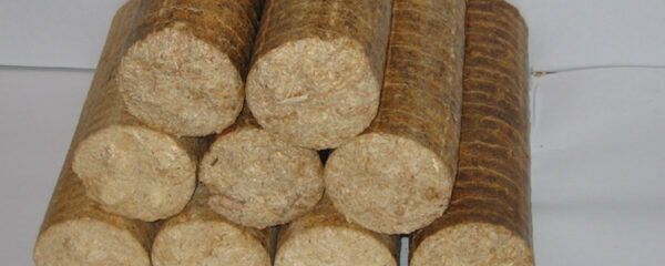 bûches de bois compressé